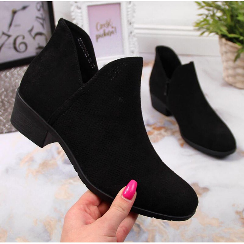 Bottines ajourées Filippo W PAW319A noires 1