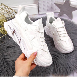 Baskets sur la plateforme Potocki W WOL54 blanc blanche 1