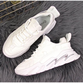 Baskets sur la plateforme Potocki W WOL54 blanc 2