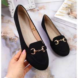 Mocassins noirs avec décoration Potocki W WOL59A le noir 1