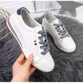 Baskets en cuir Filippo W PAW312 blanc 1