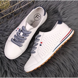 Baskets en cuir Filippo W PAW312 blanc 2