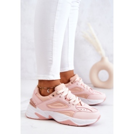 Chaussures de sport pour femmes, nouées avec Hassie rose 1