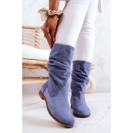 Bottes en Daim pour Femme Maciejka 05057-06 Bleu 3