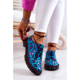 Richelieus pour Femme Maciejka 04087-47 Chaussures en Cuir Bleu multicolore 1