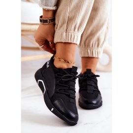 Vinceza Chaussures Sport Baskets Slip-on Noir Marvene 1