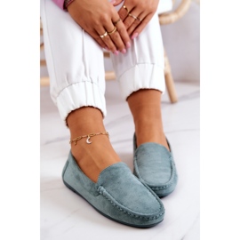 Mocassins en daim pour femmes Menthe Morreno vert 6