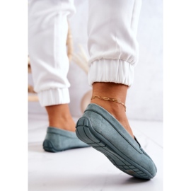 Mocassins en daim pour femmes Menthe Morreno vert 5