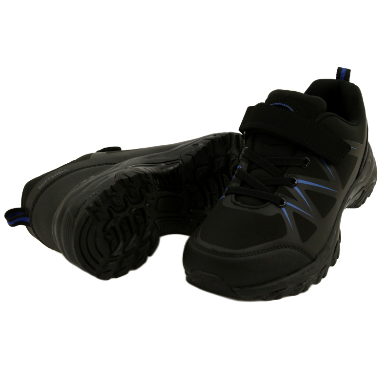 American Club Chaussures De Sport Américaines Softshell Avec Velcro WT95/22 le noir 4
