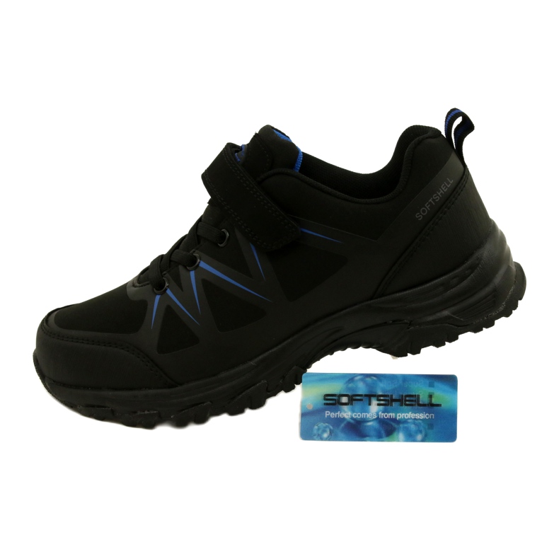 American Club Chaussures De Sport Américaines Softshell Avec Velcro WT95/22 noir 5