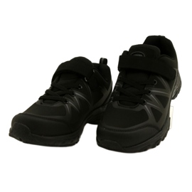 American Club Chaussures De Sport Softshell Américaines Avec Velcro WT95/22 Noir 3
