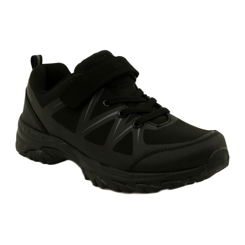 American Club Chaussures De Sport Softshell Américaines Avec Velcro WT95/22 Noir 1
