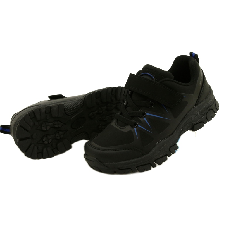 American Club Chaussures de sport américain Softshell pour Velcro WT94 / 22 Black noir 5