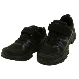American Club Chaussures de sport américain Softshell pour Velcro WT94 / 22 Black le noir 3