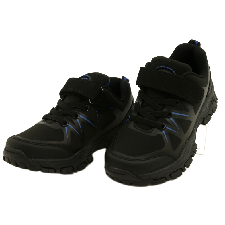 American Club Chaussures de sport américain Softshell pour Velcro WT94 / 22 Black noir 3
