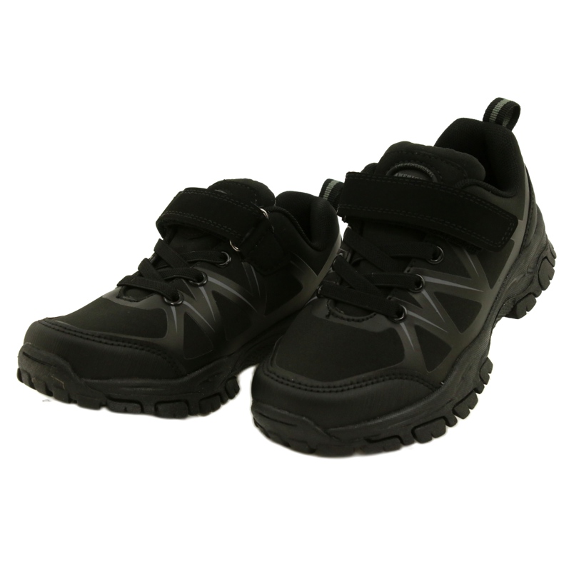American Club Chaussures de sport américain Softshell pour Velcro WT94 / 22 Black noir 3