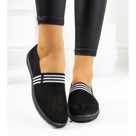 Baskets ajourées Tanya noires 1