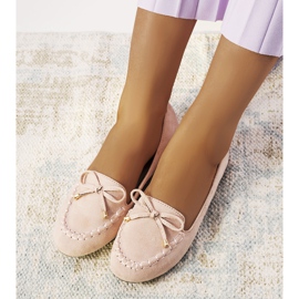 Mocassins femme Santoro rose 2 Mocassins femme Santoro rose 2