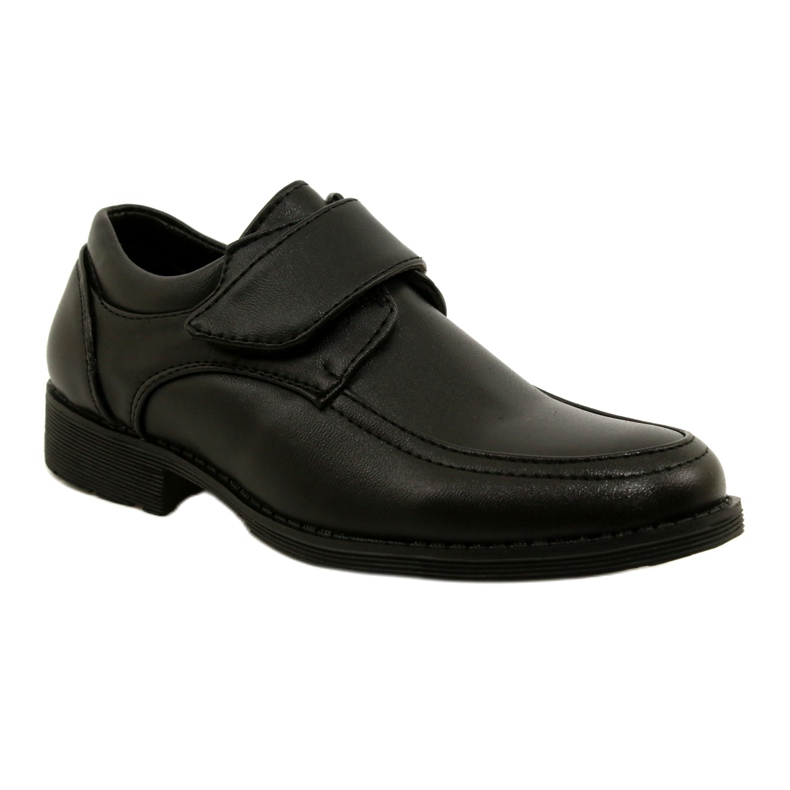 American Club Chaussures garçons insert en cuir pour fermeture scratch kom37 / 22 noir le noir 1 American Club Chaussures garçons insert en cuir pour fermeture scratch kom37 / 22 noir le noir 1