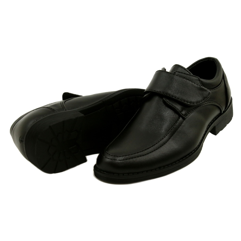 American Club Chaussures garçons insert en cuir pour velcro kom37 / 22 noir le noir 4 American Club Chaussures garçons insert en cuir pour velcro kom37 / 22 noir le noir 4
