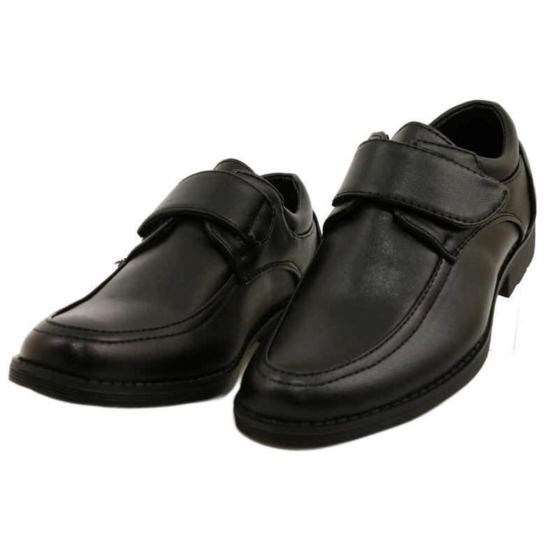 American Club Chaussures garçons insert en cuir pour velcro kom37 / 22 noir le noir 2 American Club Chaussures garçons insert en cuir pour velcro kom37 / 22 noir le noir 2
