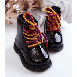 Bottes Enfant Laquées Avec Fermeture Éclair Noir Tibbie le noir 4
