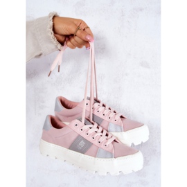 Baskets femme Big Star JJ274481 Rose 1