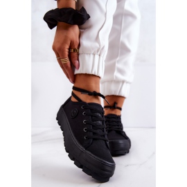 Baskets pour femmes On The Big Star JJ274489 Plateforme noire 2