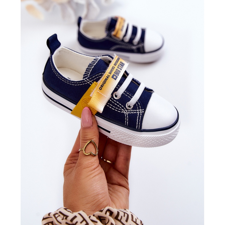 Baskets Basses Enfant Big Star JJ374077 Bleu Marine 1