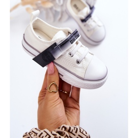 Baskets Basses Enfant Big Star JJ374075 Blanc blanche 1 Baskets Basses Enfant Big Star JJ374075 Blanc blanche 1