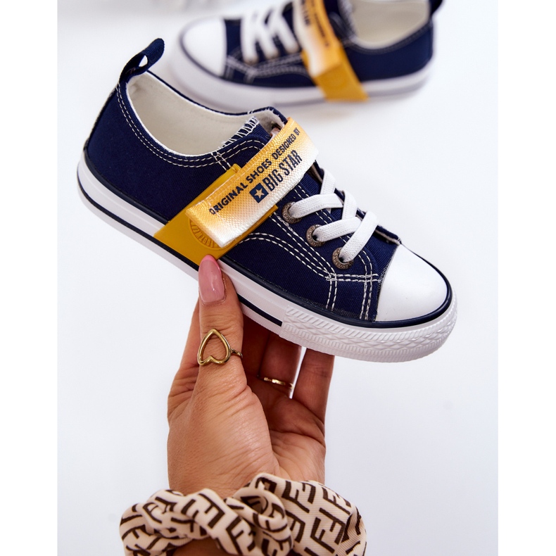 Baskets Basses Enfant Big Star JJ374072 Bleu Marine 1 Baskets Basses Enfant Big Star JJ374072 Bleu Marine 1