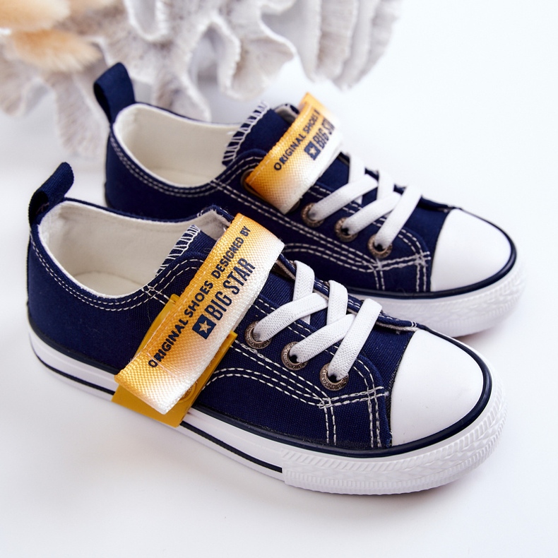Baskets Basses Enfant Big Star JJ374072 Bleu Marine 2 Baskets Basses Enfant Big Star JJ374072 Bleu Marine 2