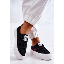 Baskets noires sur plateforme Lee Cooper LCW-22-31-0835L 2