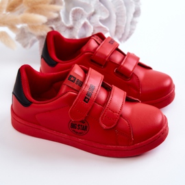 Baskets Enfant Avec Velcro Big Star DD374030 Rouge-Noir 2