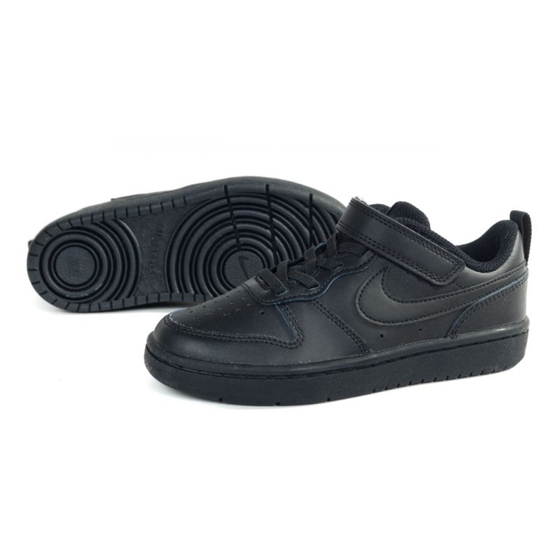 Chaussures Nike Court Borough Low 2 Jr BQ5451-001 noir 1