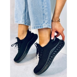 Kenza Chaussures de sport chaussettes noires 1