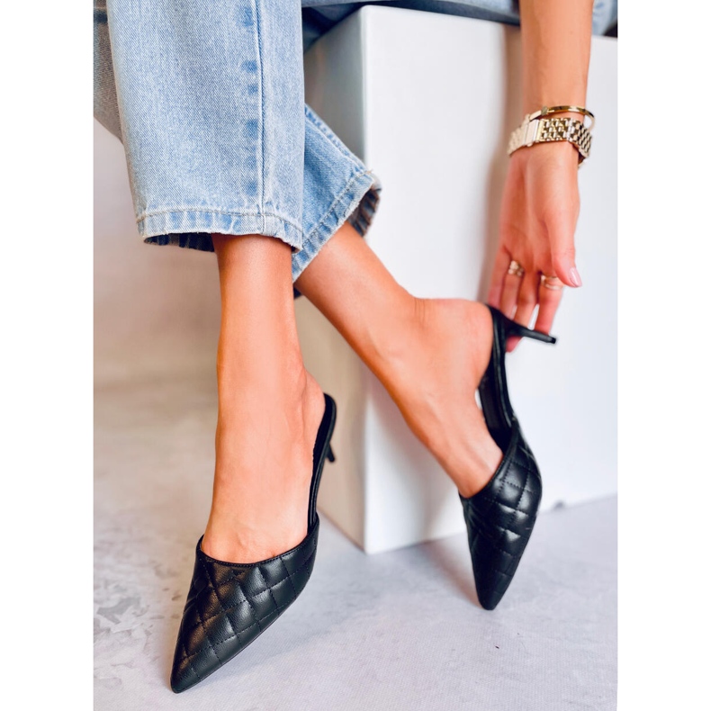 Escarpins matelassés Gloria Noir le noir 1