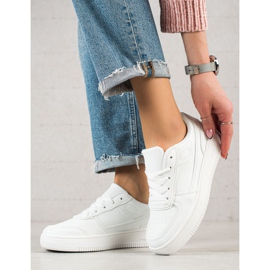 TRENDI Baskets classiques sur la plate-forme blanche 2