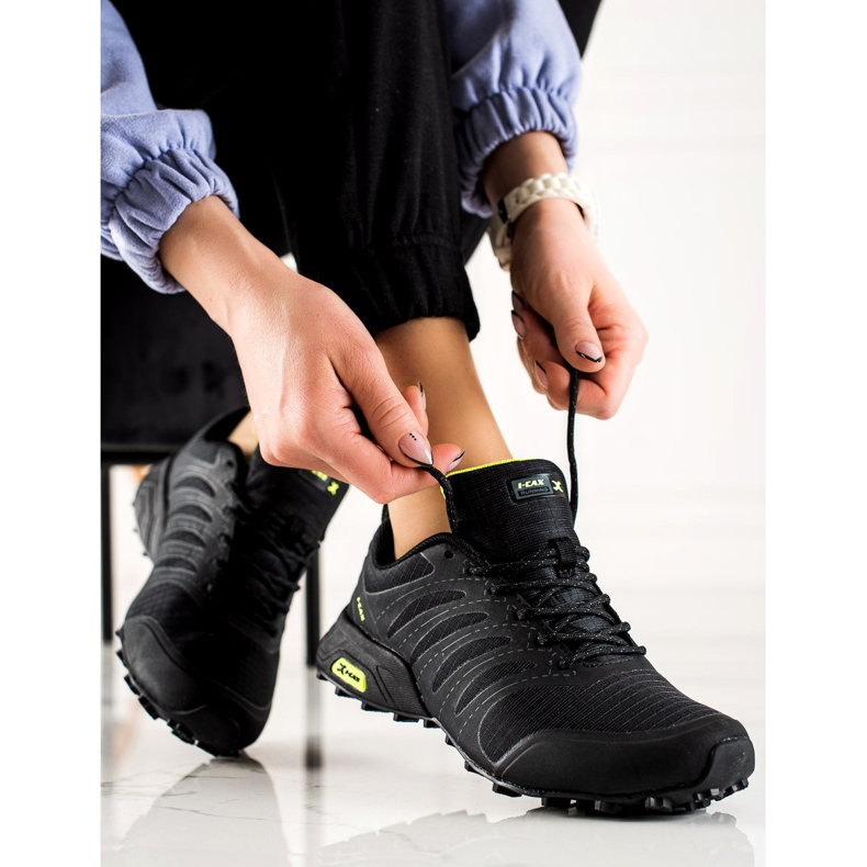 TRENDI Chaussures de randonnée confortables noir 1