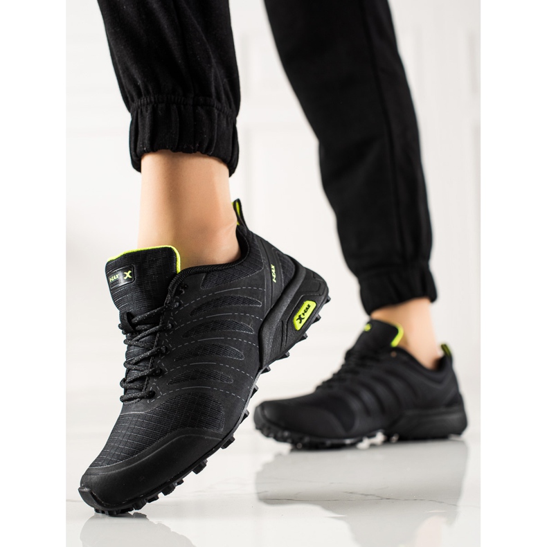 TRENDI Chaussures de randonnée confortables noir 2