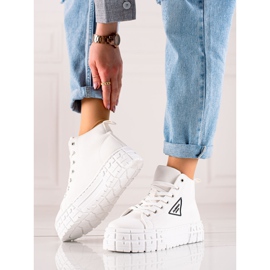 TRENDI Chaussures de mode haut de gamme blanc 1