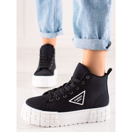 TRENDI Chaussures de mode haut de gamme noir 2
