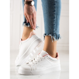 TRENDI Baskets blanches décontractées 2