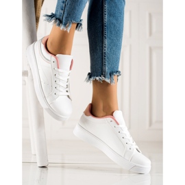 TRENDI Baskets blanches décontractées 3