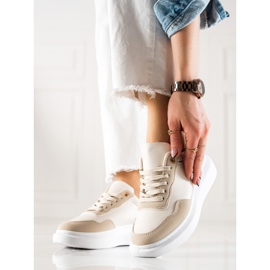 BUONAROTTI Chaussures de sport à la mode beige 1