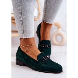 Vinceza Mocassins Daim Vert Yasmin Vert 4