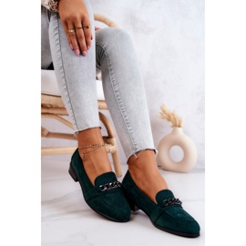 Vinceza Mocassins Daim Vert Yasmin Vert 5