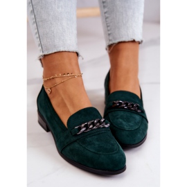 Vinceza Mocassins Daim Vert Yasmin Vert 6