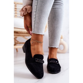 Vinceza Mocassins en daim noir Yasmin le noir 2