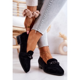 Vinceza Mocassins en daim noir Yasmin le noir 3